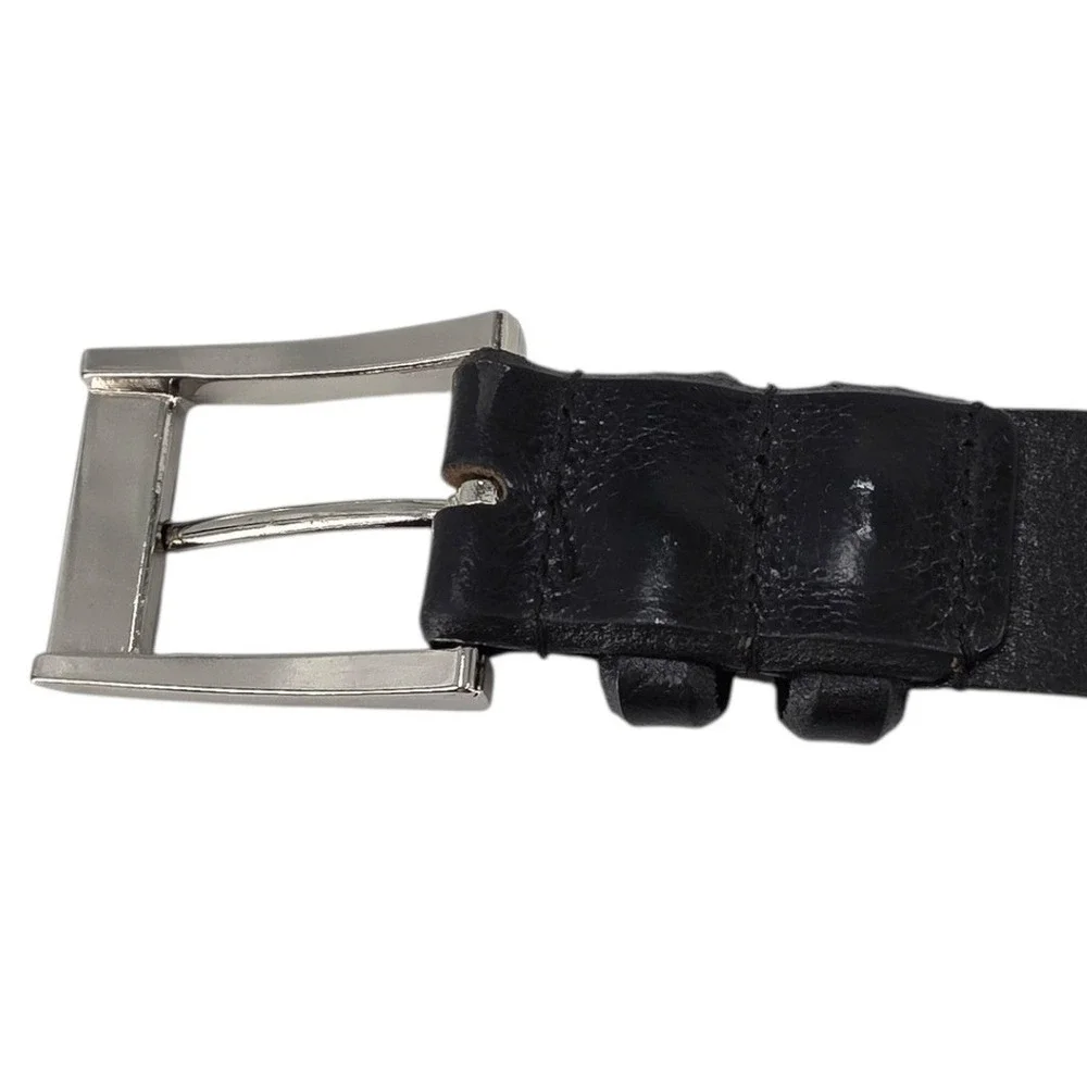 Remo Tullani Mens 42 Black‎ Leather Belt